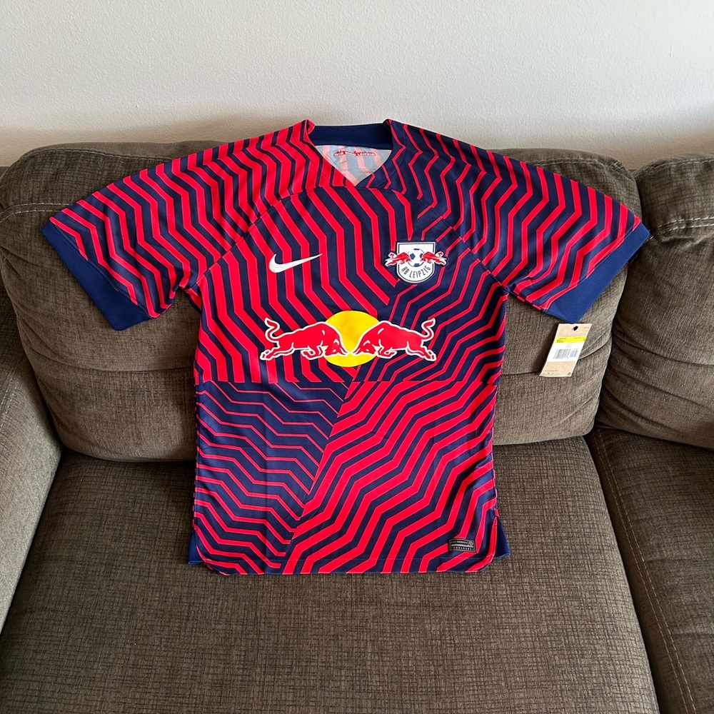 Nike Authentic Red Bull Leipzig 2023-2024 Soccer FJ8246-421 Jersey Men’s Sz: S